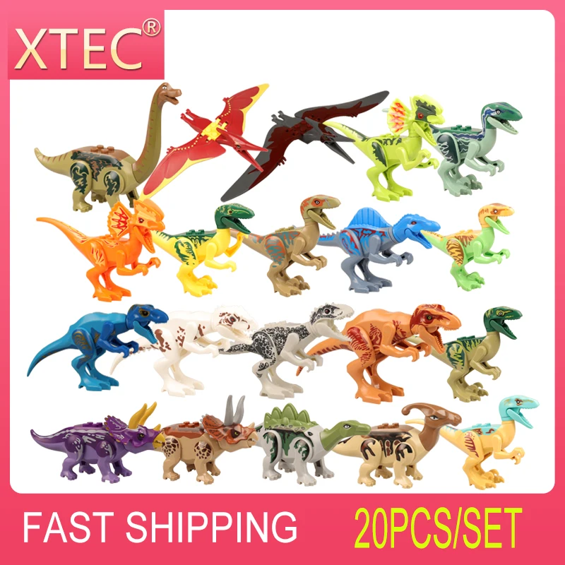 

Экшн-Фигурка динозавра Юрского периода, 20 шт., набор динозавров