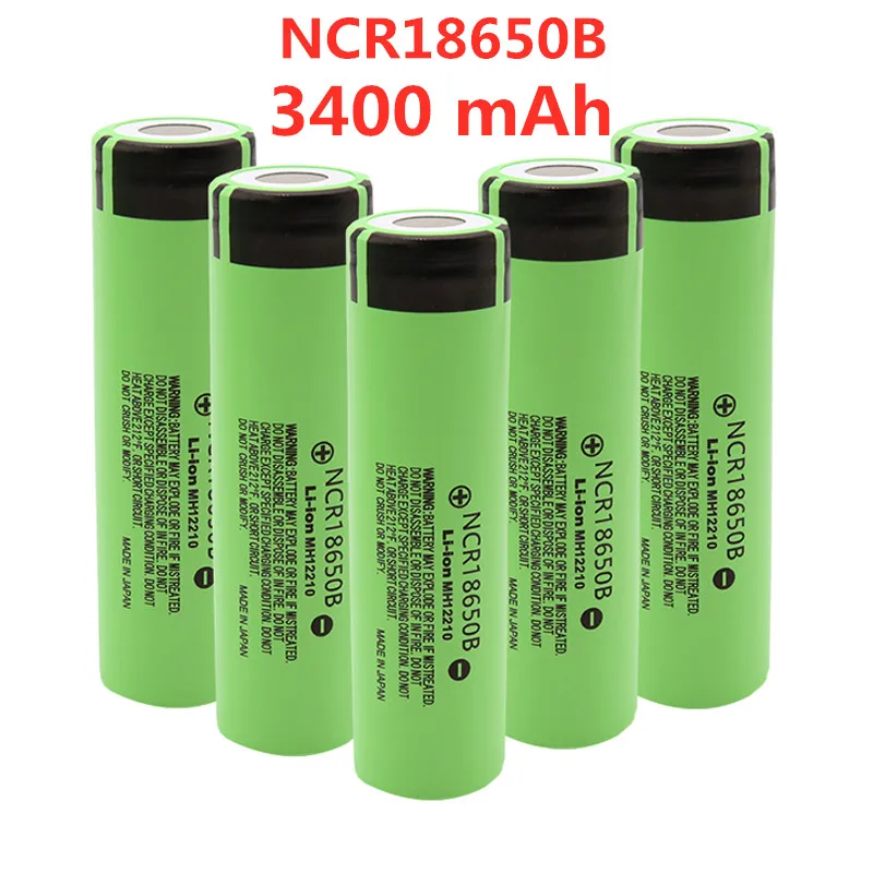 Литиевая аккумуляторная батарея NCR18650B 2021 в 3 7 мАч 3400 аккумулятор для фонариков 18650