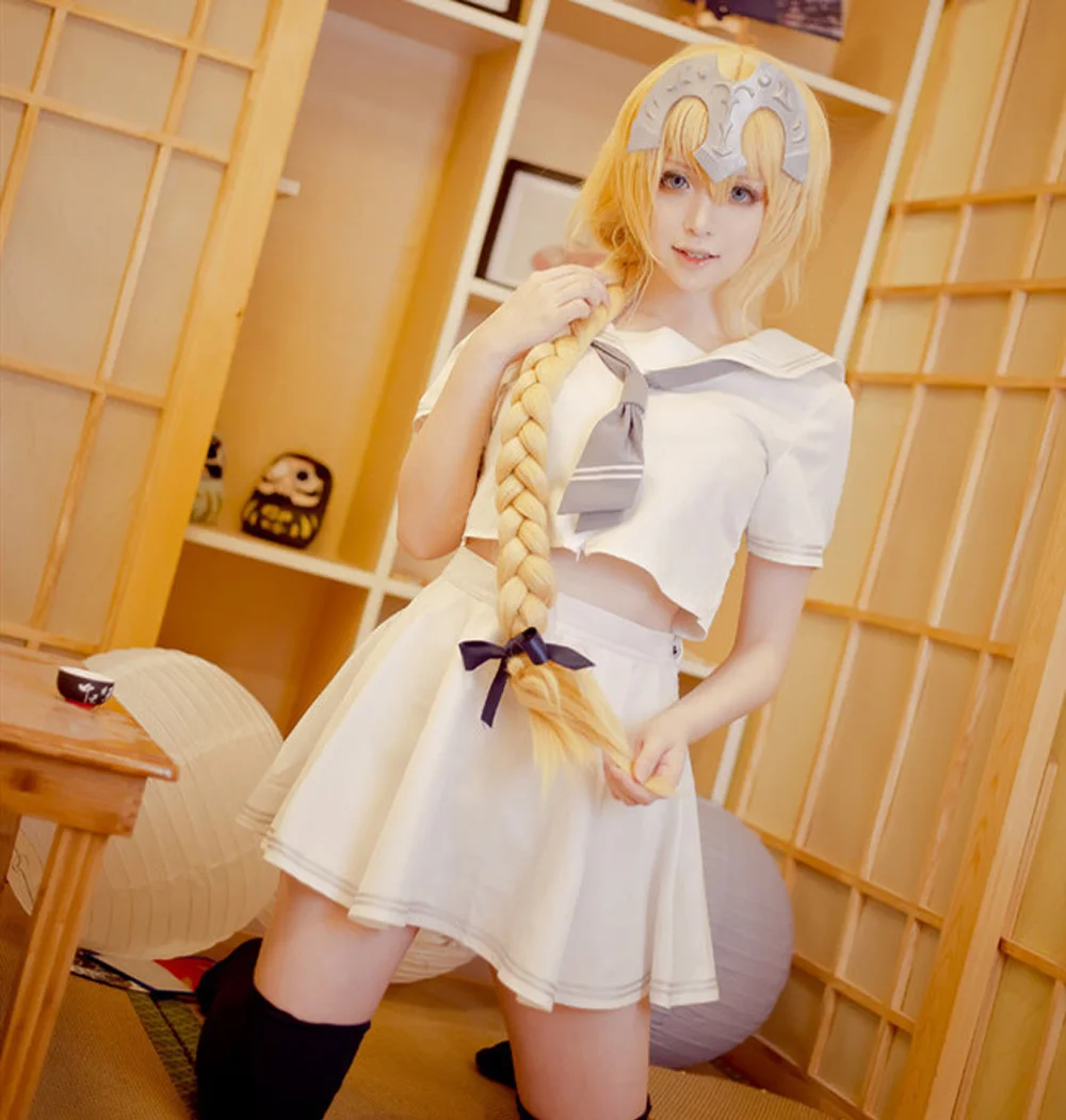 VEVEFHUANG Fate Grand Order Apocrypha Rider Astolfo Cosplay JK школьная форма Сейлор Костюм женский модный