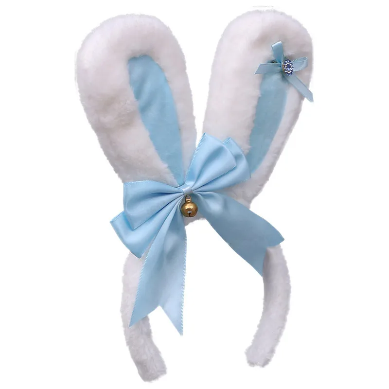 

Милый плюшевый розовый бант Bunny Ear в японском стиле в стиле "Лолита" "," Животное "," Бриллиантовый бант "," Искусственный ободок для волос