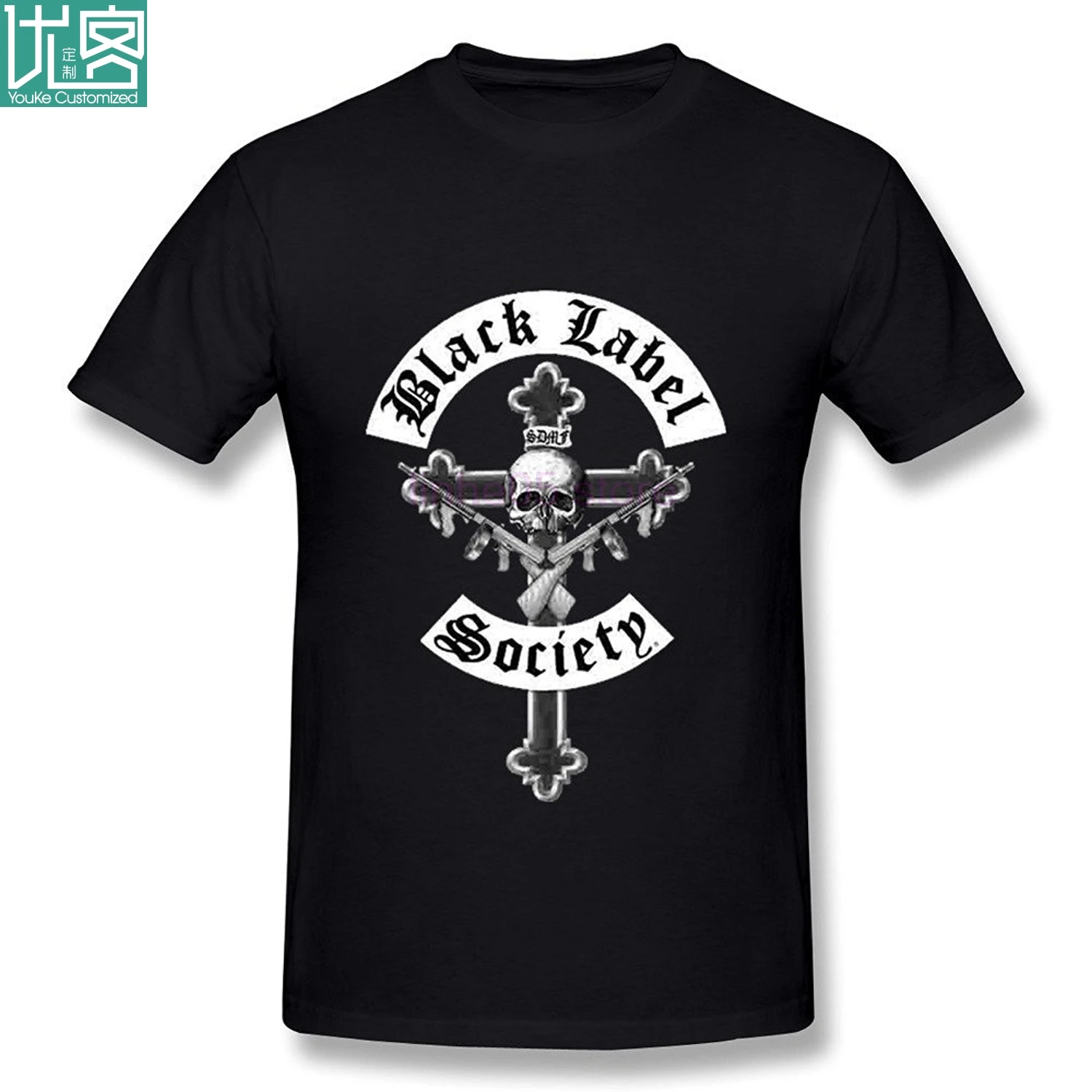 Новинка черная метка общество мафии металлический ремешок Мужская футболка