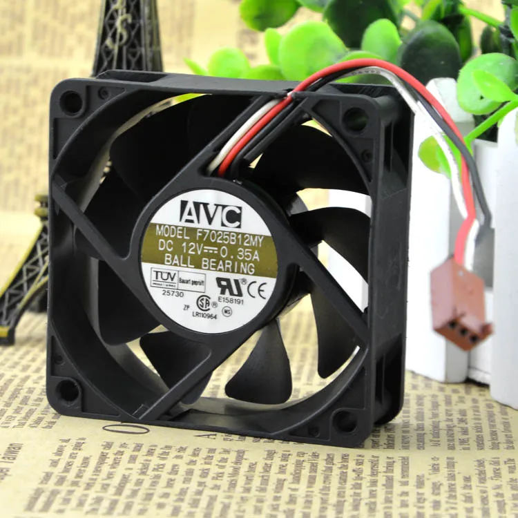 

Новый оригинальный F7025B12MY 7 см 7025 12 В а трехлинейный двойной шариковый вентилятор для процессора