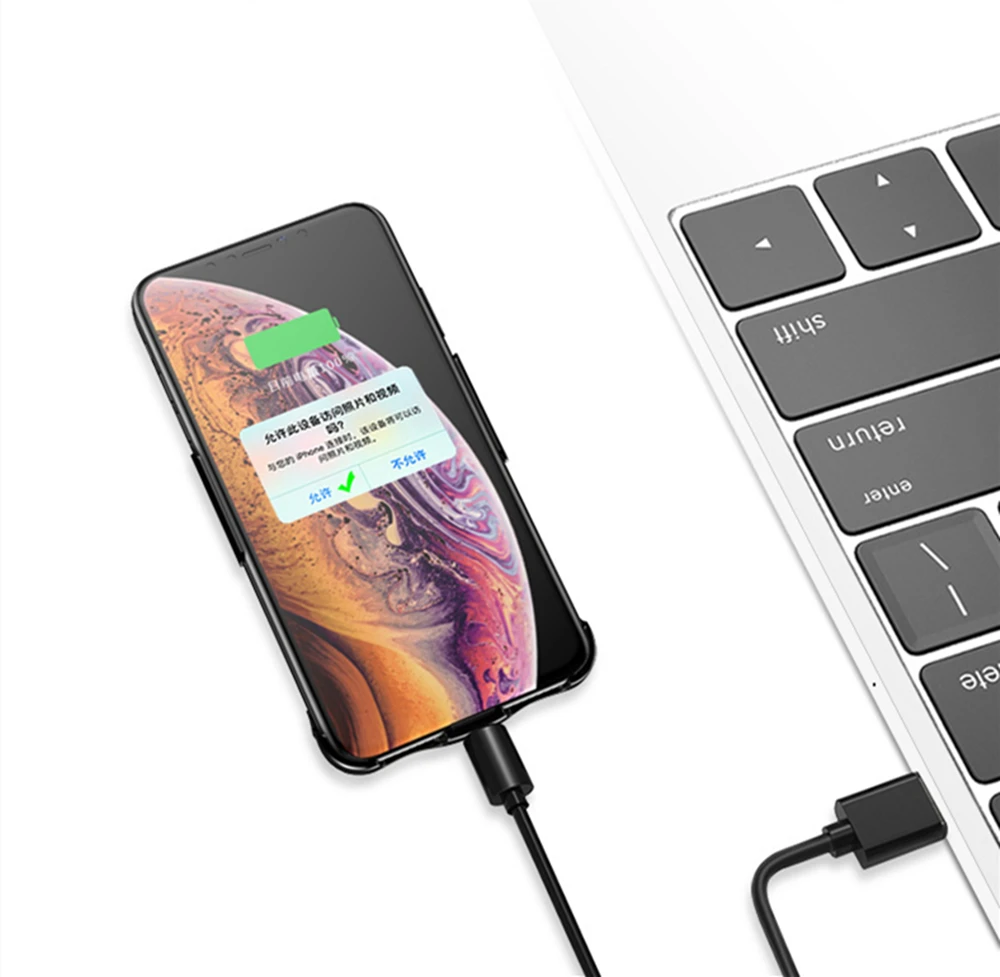 Чехол для аккумулятора для iphone XS Max XR, внешний аккумулятор, чехол для iphone 6, 6s, 7, 8 Plus, 8000 мАч, чехол для зарядного устройства