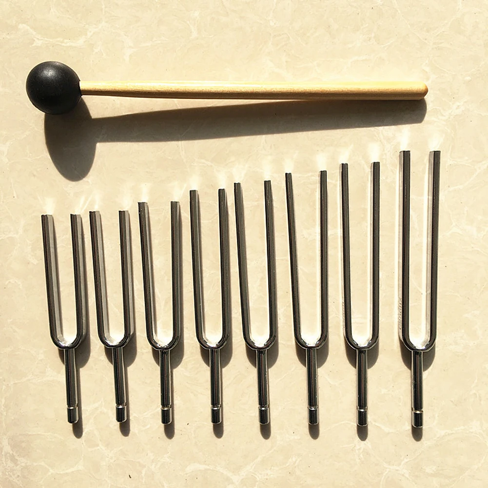 8Pcs/Set Aluminum Medical Tuning Fork Healing Sound Vibration Therapy 512HZ Nervous System Testing Health Care | Инструменты