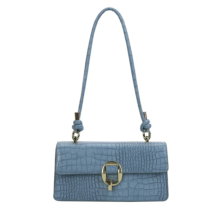 

Crocodile Pattern Shoulder Bags for Women 2021 New Quality Pu Leather Luxury Brand Handbags Summer Designer Female Crossbody Bag