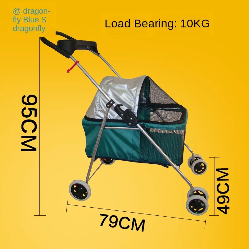 

Pet Stroller Dog Stroller Walking Cat Stroller Pet Cart Small Folding Light Portable Teddy Outdoor Travel