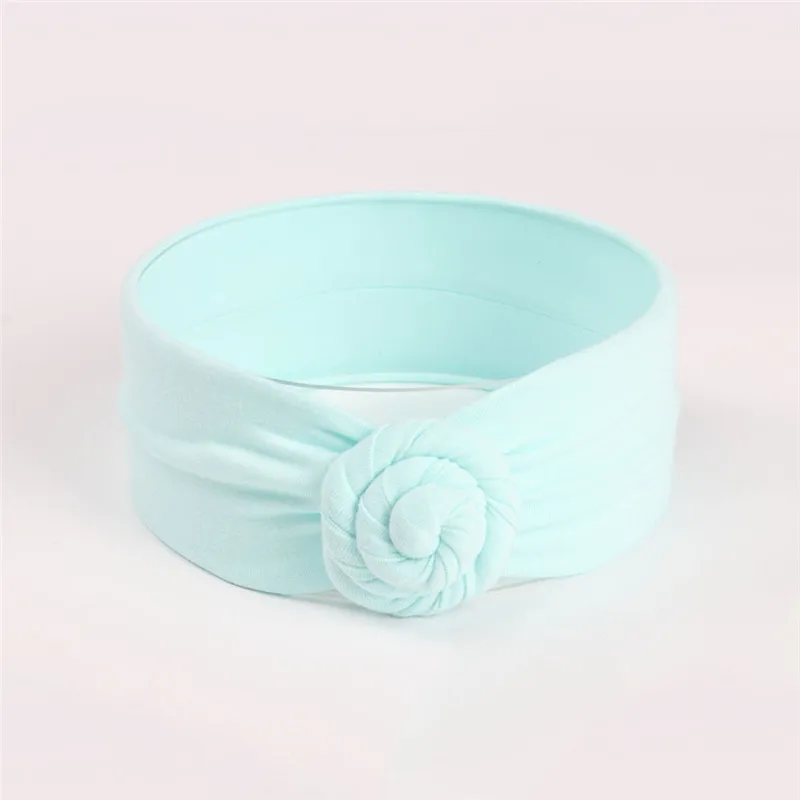 Tocado el&aacute;stico de algod&oacute;n para ni&ntilde;a y beb&eacute;, cinta para el pelo con nudo, accesorios para el cabello, 1 ud.-1