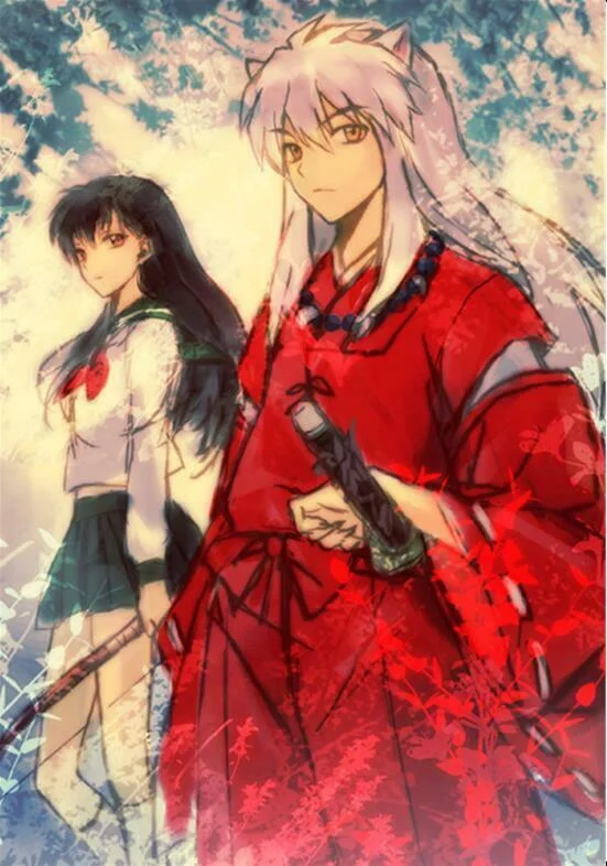 Популярный японский аниме Inuyasha Kagome художественный принт Шелковый постер