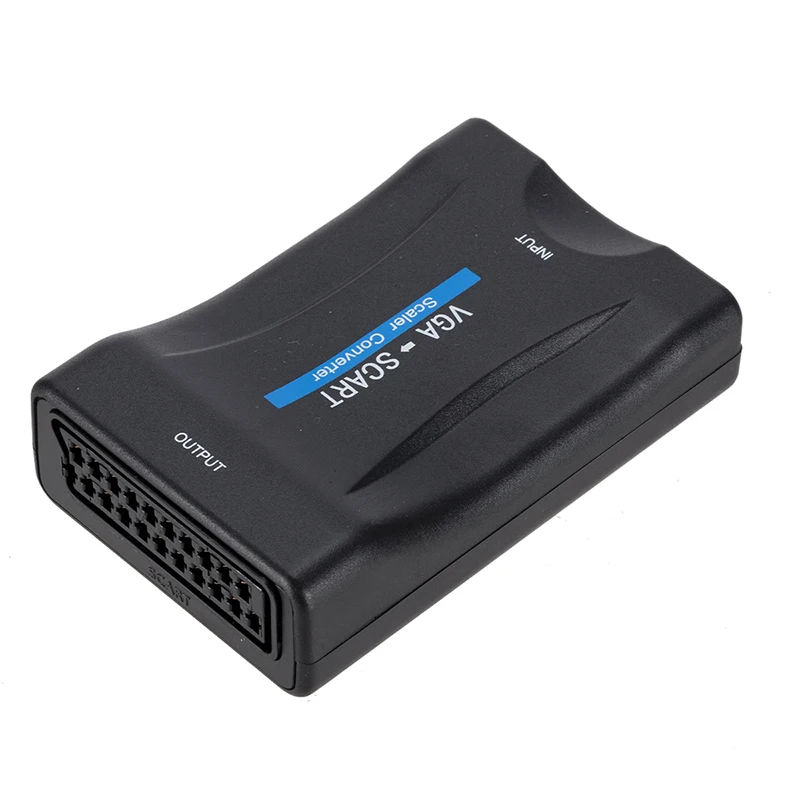 Новинка! Преобразователь видеосигнала VGA на SCART адаптер для цифрового видео аудио