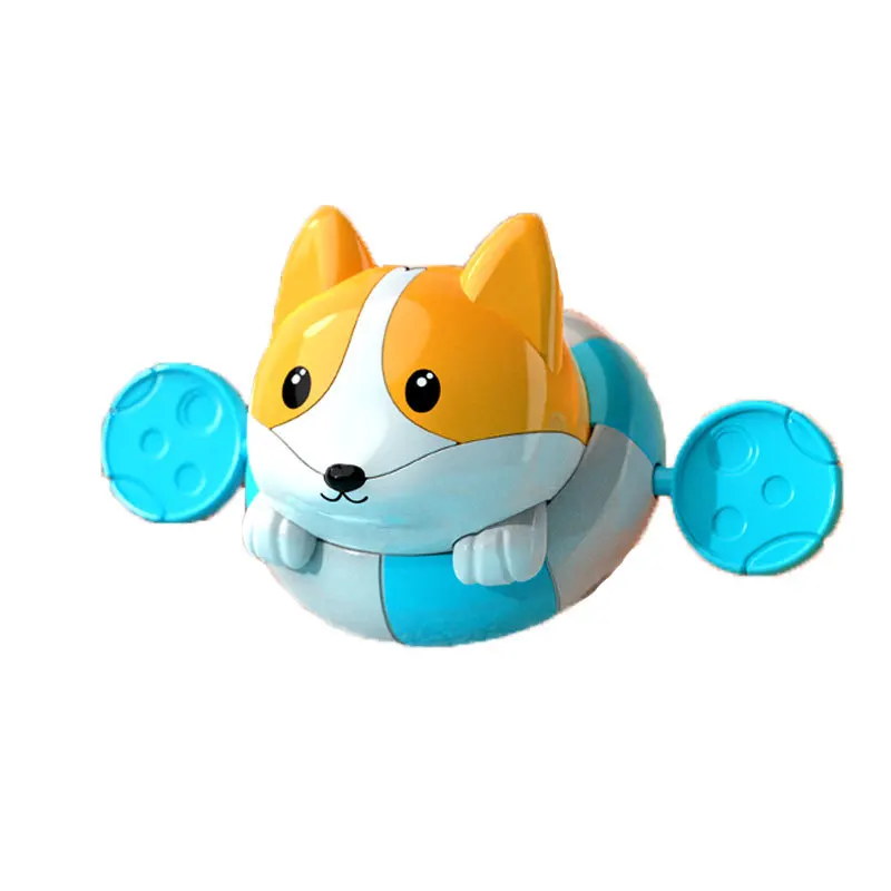 

Bath Toys Baby Water Chain Clockwork Cute Cartoon Dog Corgi Infant Swim Wound-Up Bath Beach Toy Water Kids