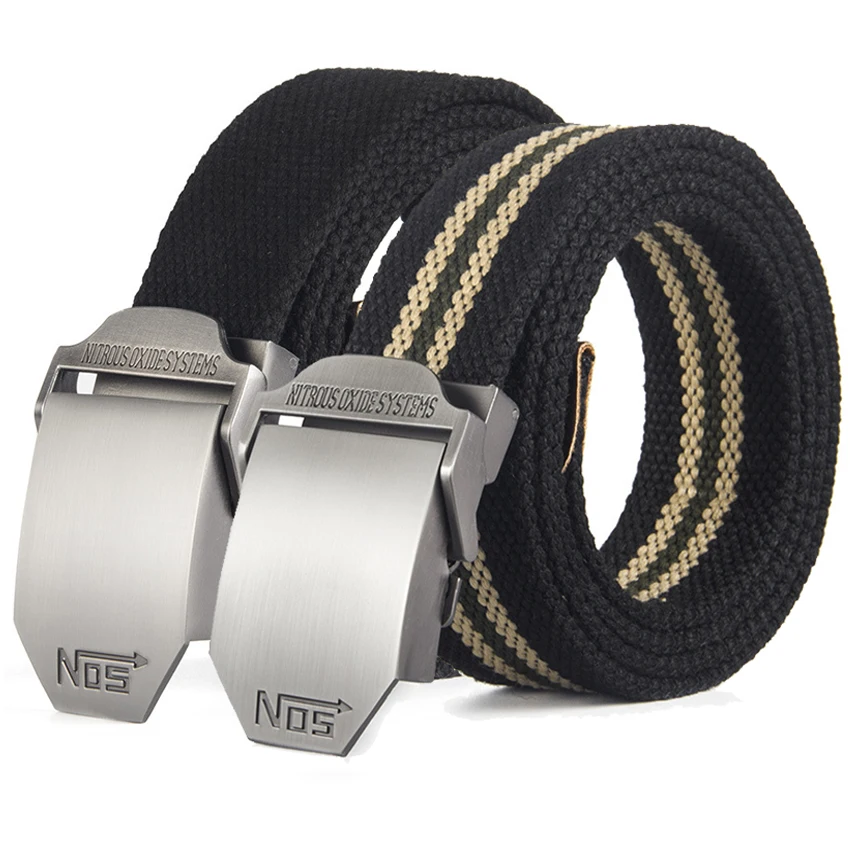 

Canvas Belt 130 140 150 160cm Alloy Metal Buckle Jeans Belts for Men Women Army Military Tactical Belts Male Waist Strap