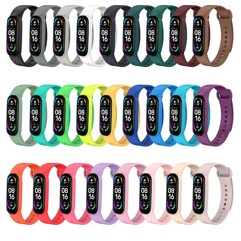 Ремешок 100% подходит только для Xiaomi Mi Band 6 сменный Браслет miband новый силиконовый