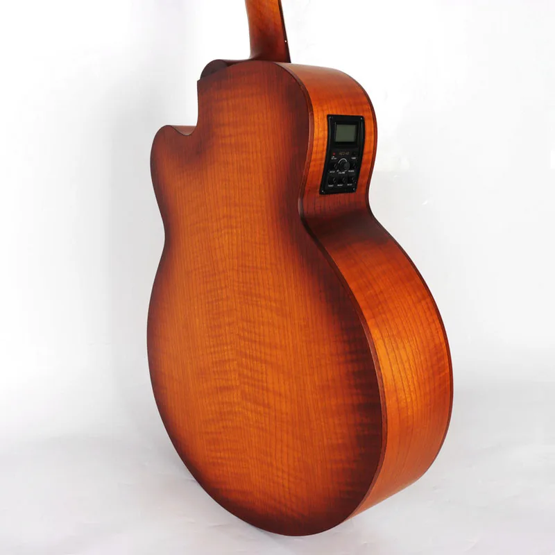 Профессиональный fretless 43 дюймов Акустическая бас гитара с эквалайзером