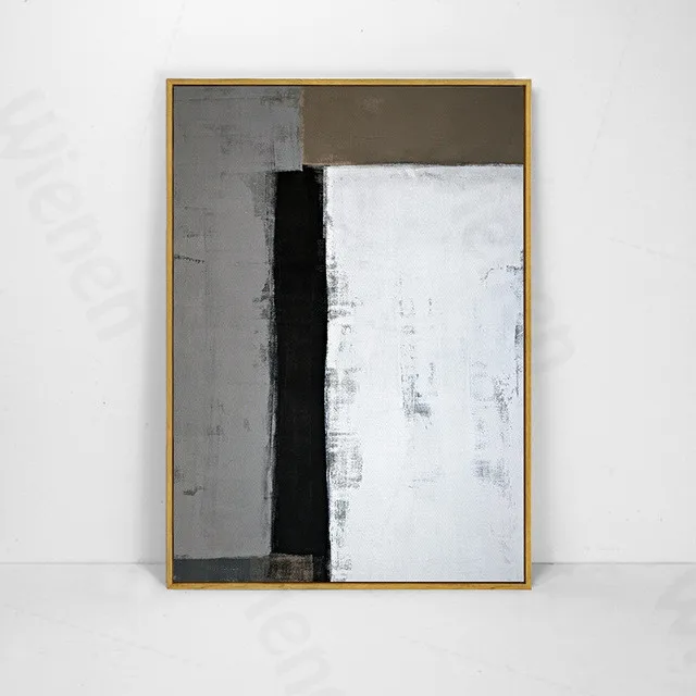 

Nordic Oil Painting Poster White Black Gray Square Picture Modern Home Decor Poster Canvas Print Wall Art Living Room Bedroom