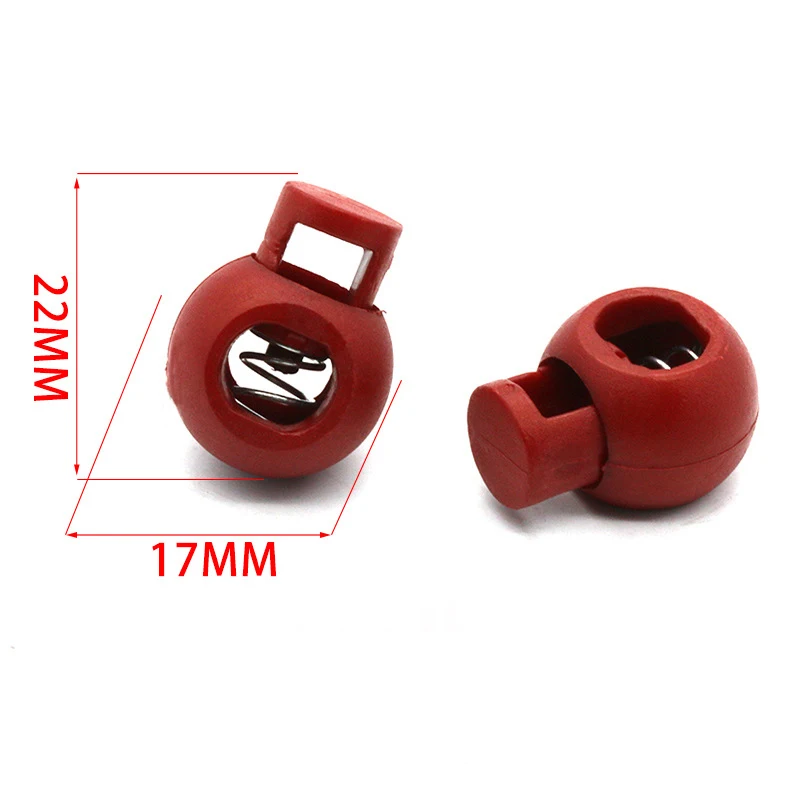 10 шт. разноцветные пластиковые шарики круглый шнур с замком пружинный