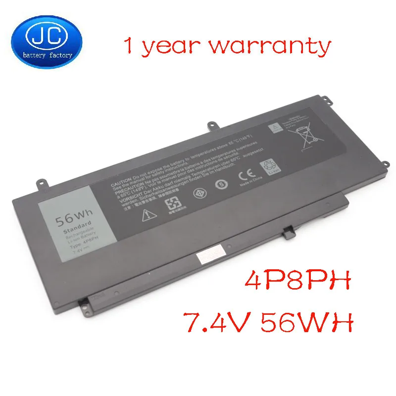 Батарея JC star 56WH Новая батарея 4P8PH для ноутбука Dell Inspiron 15 7000 7537 7547 7548 7 4 в