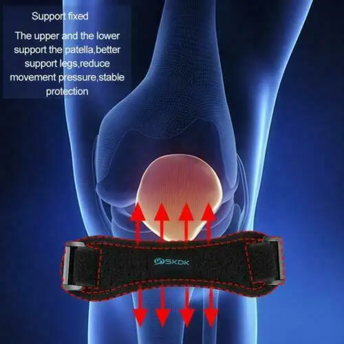 

Adjustable Patella Knee Strap Tendon Magnetic Neoprene Sports Patella Support Brace Knee Belt Support Fastener Adjustable Strap