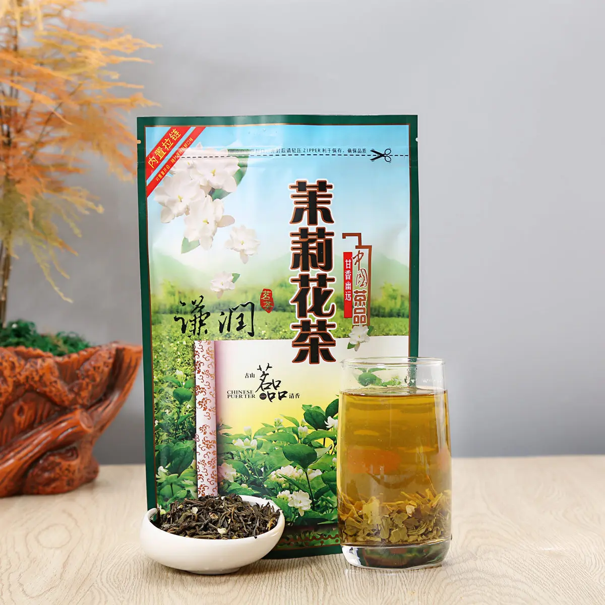 Китайский натуральный органический жасминовый цветочный чай АА китайский