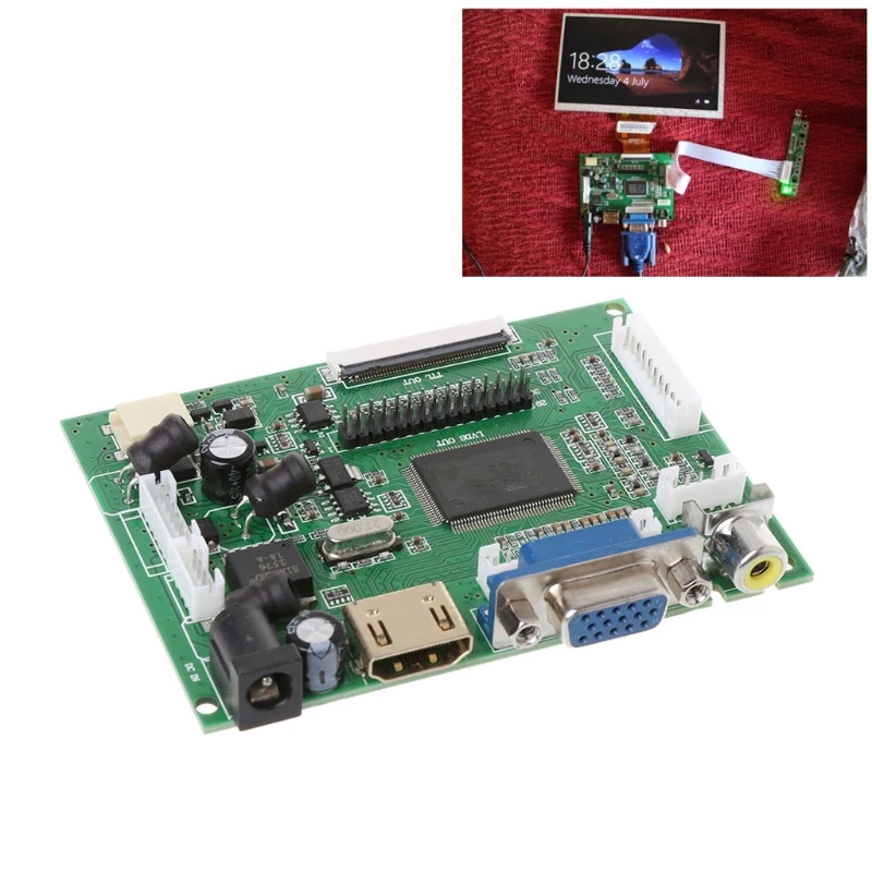

AT070TN90/92/94 7inch VGA 50pin LCD Driver Board LCD TTL LVDS Controller Board W0YE