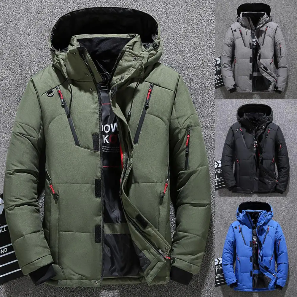 Down Winter/Autumn Men's Jacket Padded Thick Highly Warm Casual Male Jacket for Outdoor