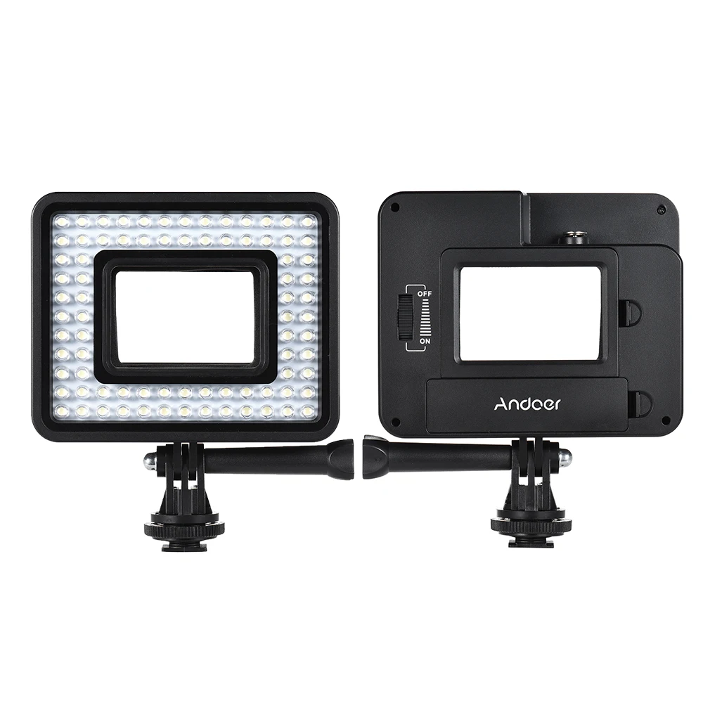 Светодиодное кольцо Andoer для экшн-камеры с регулируемой яркостью 80 шт шариков