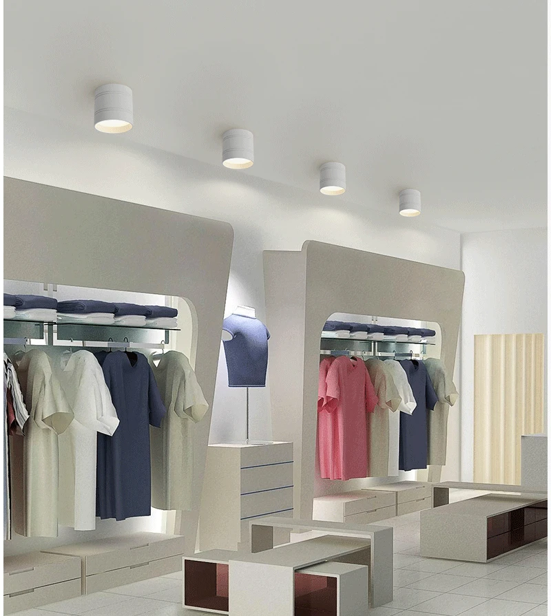 

Super Bright AC85~265V LED Downlights 6W 9W 12W 15W 20W Surface Mounted COB Ceiling Spot lights decoration Dimmable