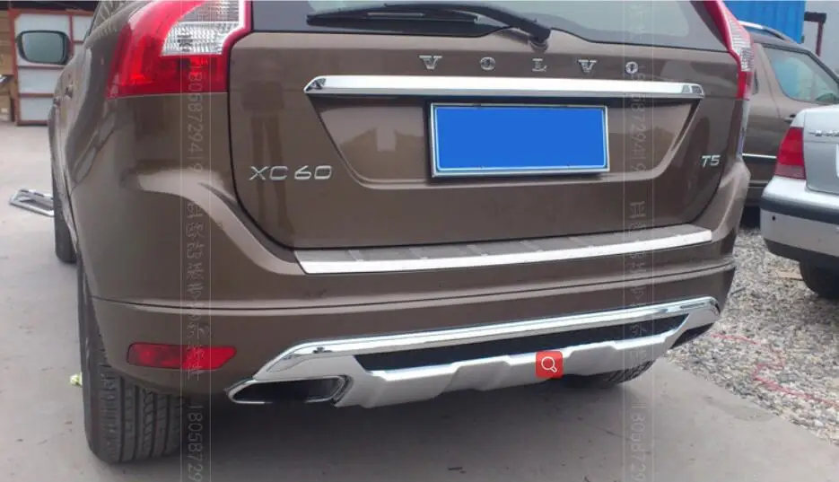Stainless steel Car Front Rear Bumper Protector Guard Plate Fits For VOLVO XC60 2014 2015 2016 2017 | Автомобили и мотоциклы