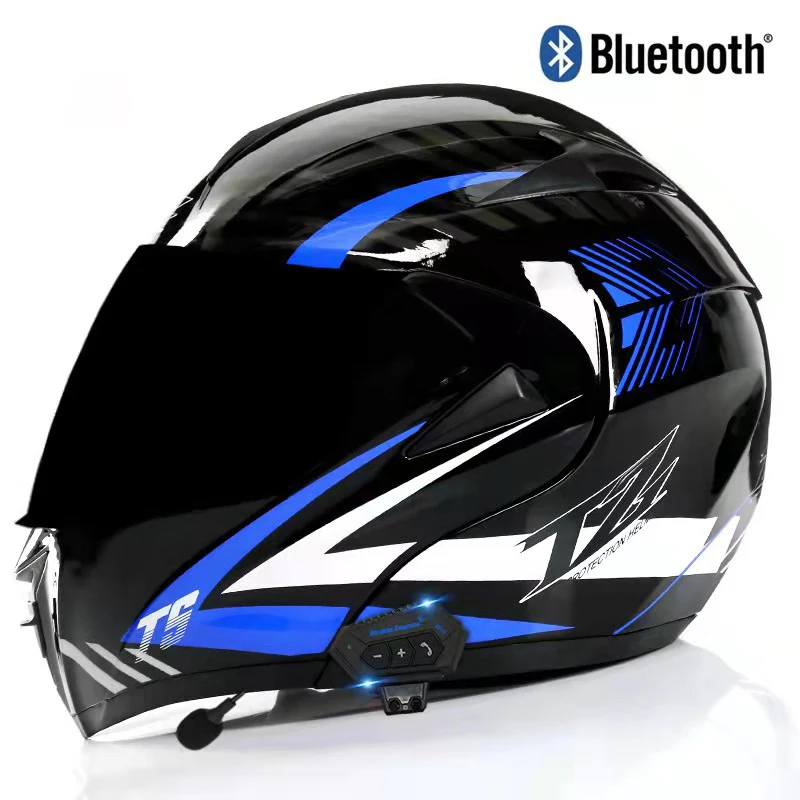 Отправка высококачественного мотоциклетного шлема с разборкой по Bluetooth двойным