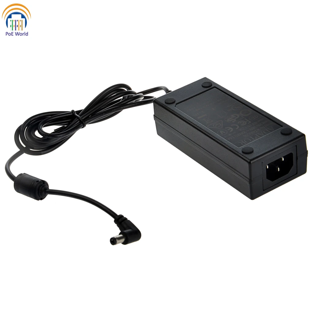 

POE World Gigabit 1 port PoE injector with 60W power supply for POE+802.3at for hight powered device