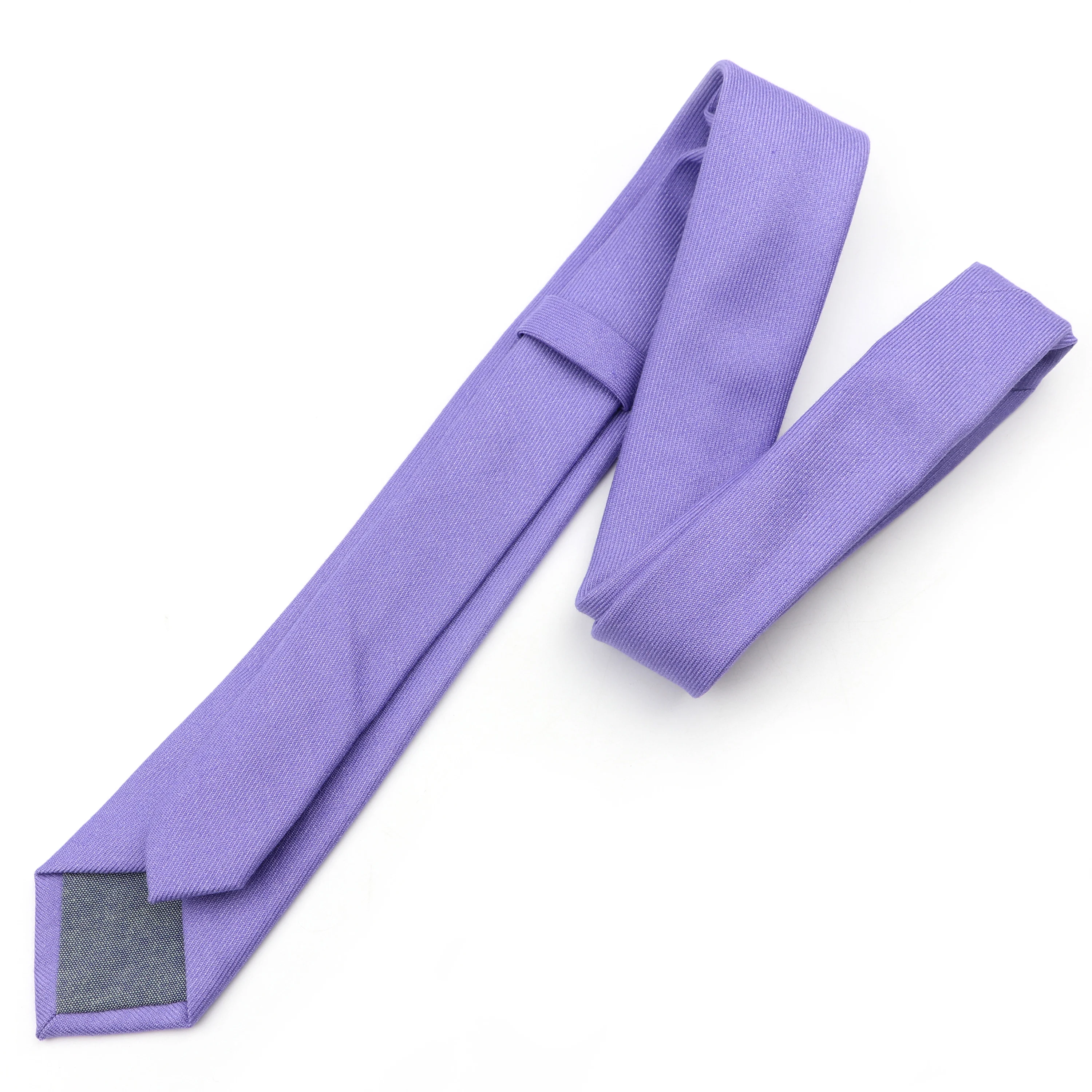 New Colorful Men's Solid Color Necktie 100% Cotton 6.5CM Skinny Pink Green Sky Blue Wedding Party Tie Gift Cravat Men Accessory images - 6