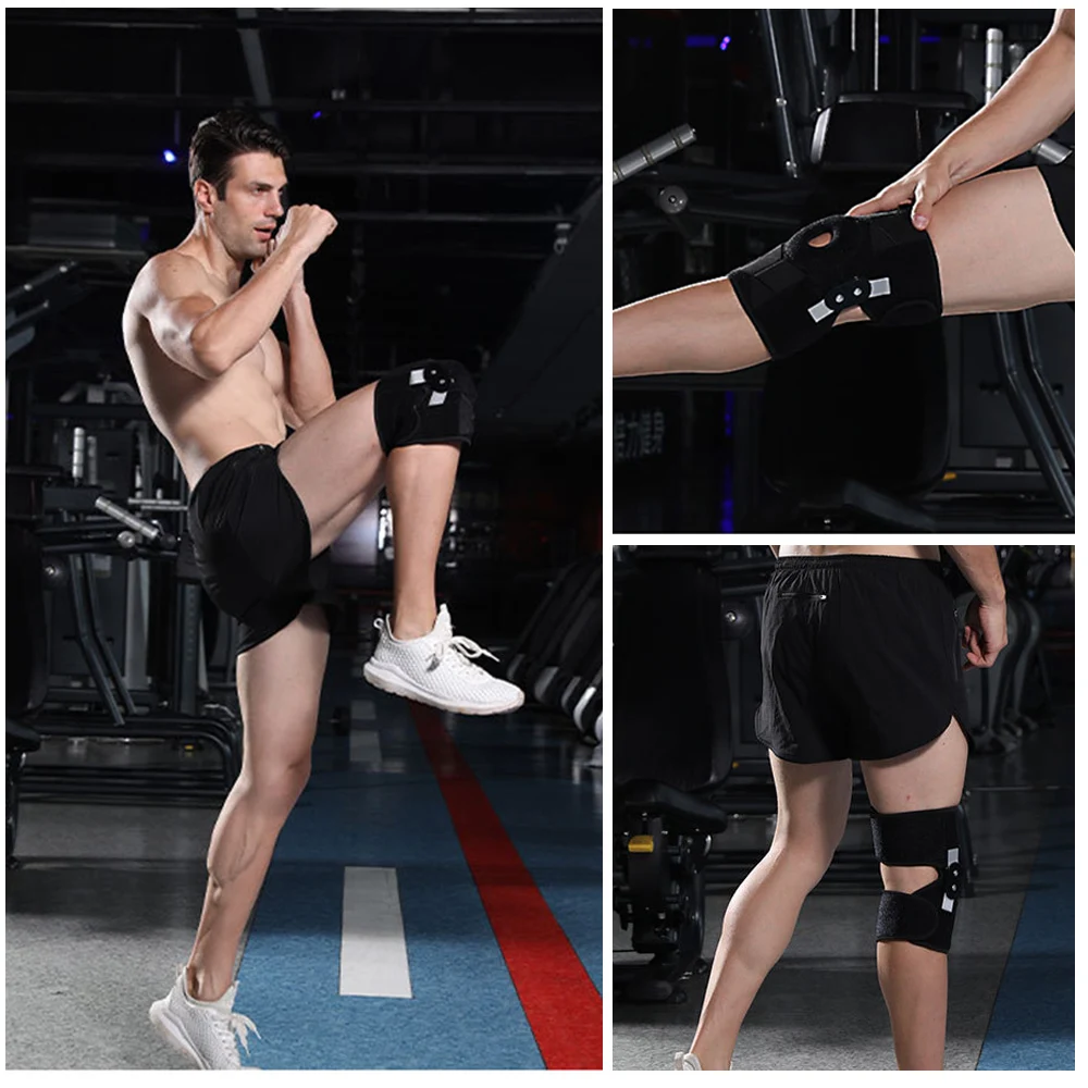 Спортивная фигурная скобка регулируемый наколенник Защитная повязка на колено с