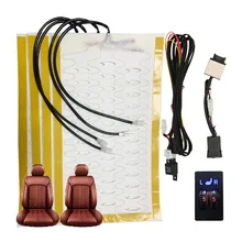 Universal 12V Car Seat Heater 2 Dial 5 Level Switch Dual Seat Control System Alloy Wire Heating Pads Fast Heating Winter Warmer
