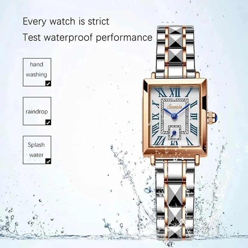LIGE Luxury Women Watch Top Brand Fashion Waterproof Stainless Steel Sunkta Ladies Quartz Wristwatch Montre Femme Beautiful