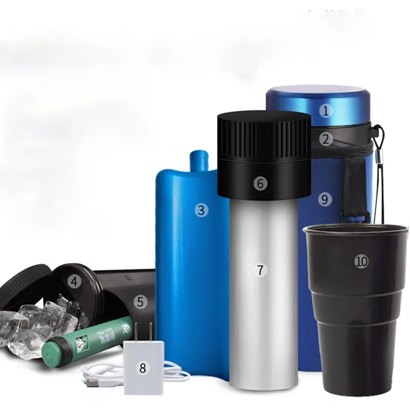 Портативный холодильник для инсулина мини-холодильник из нержавеющей стали