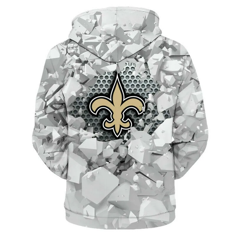

Carolina 3D football hoodies, black and blue stitched sportswear, graffiti men's casual hoodies.