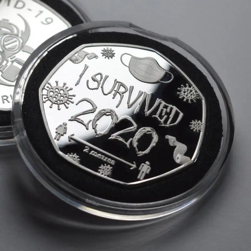 Я пережил 2020 медаль и памятные коллекционеры памятная монета Новинка | Дом сад