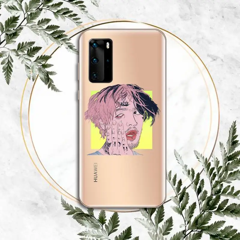 

lil peep Phone Case Transparent for huawei honor P 40 30 20 lite Pro 10 i 8 9 x p smart 2019