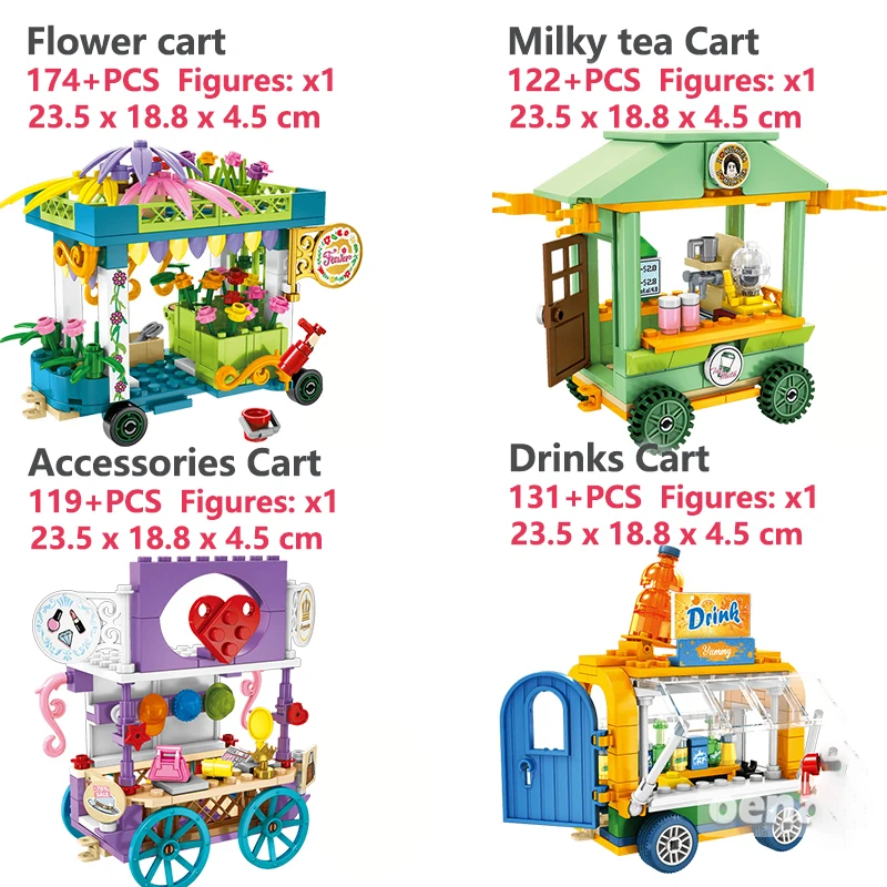 SEMBO город МОС уличный вид друзья творческие суши мороженое грузовик магазин