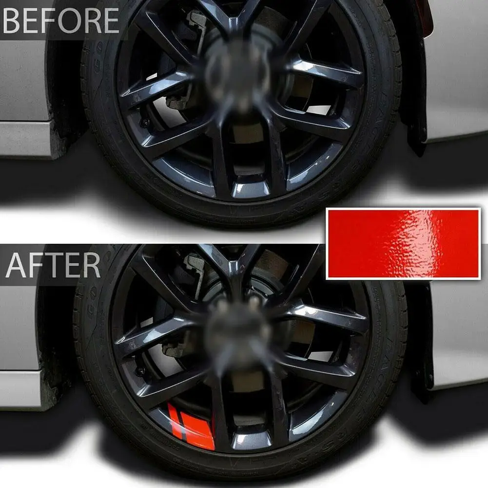 Светоотражающий автомобильный обод Виниловая наклейка s Hash Mark Stripe на колесо для