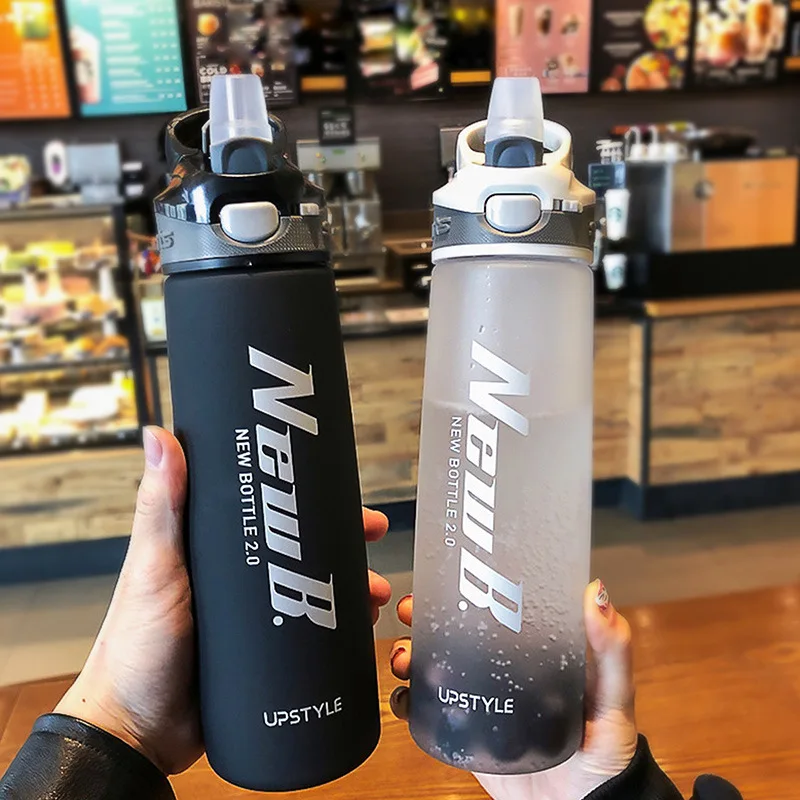 

Outdoor Travel Water Bottles Portable Drinkware Tritan Plastic Whey Protein Powder Sport Shaker Bottle For With Straw Water Cup