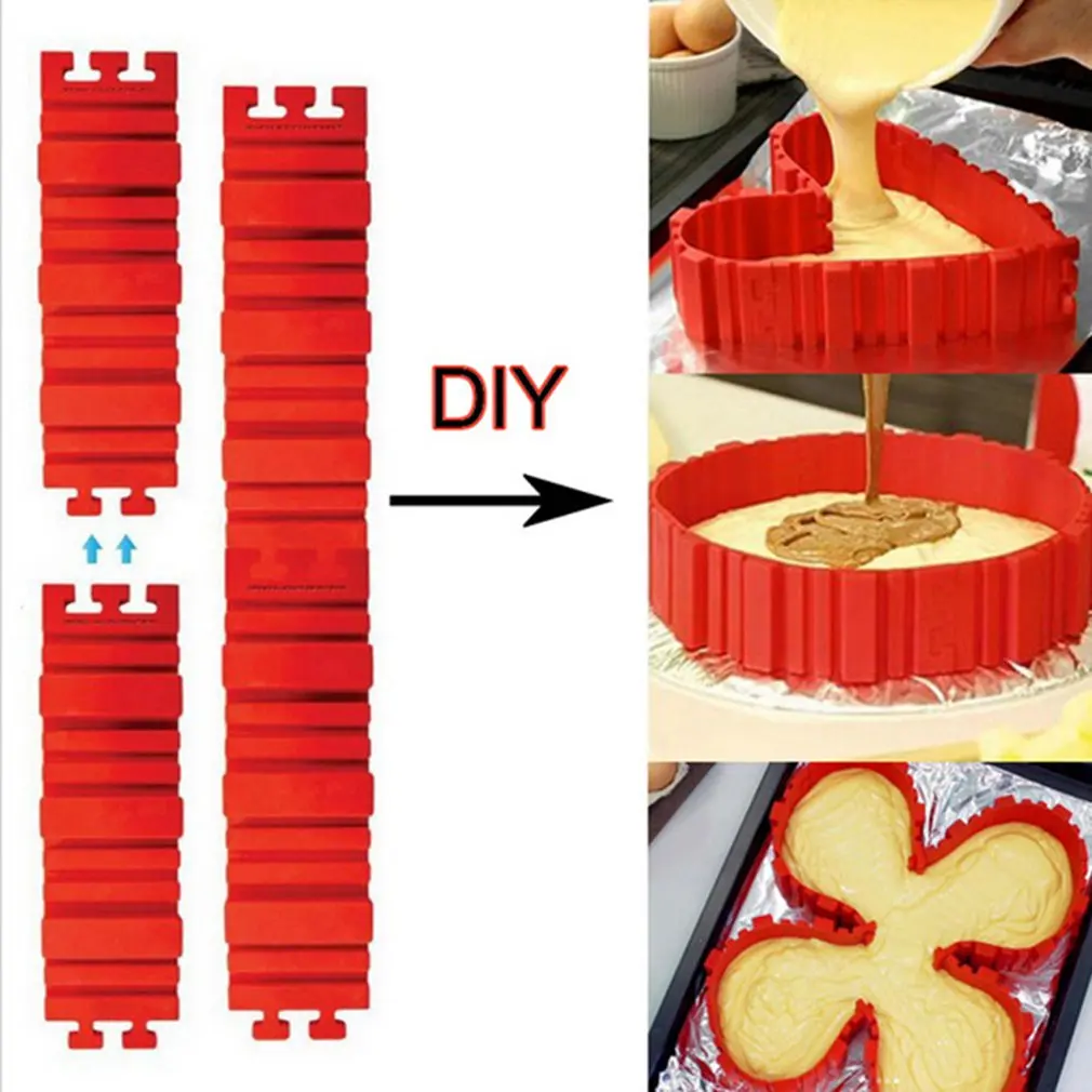 Форма для выпечки тортов DIY Кухня инструменты 4 шт./компл. магия силикона