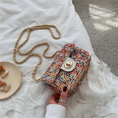 2 Сумка через плечо для женщин осень-зима instagram модная маленькая сумка на плечо с цепочкой - Цвет: 2