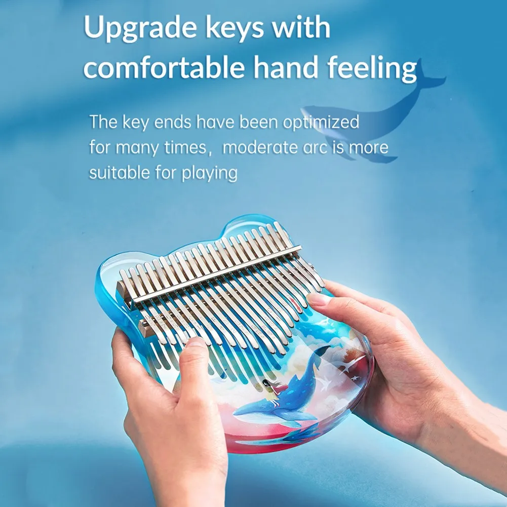 

17 Key Kalimba 21 Keys Finger Thumb Piano Percussion Gift With Tuning Hammer Bag Aesthetic Theme Christmas Gift Kalimba Suit