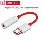 Переходник для наушников Oneplus 8 7 7T Pro USB Type C на 3,5 мм, Aux аудио для One plus 1 + Nord N10 N100