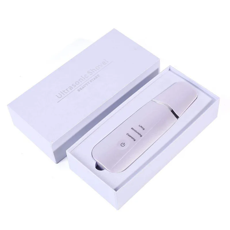 Ультразвуковая ионная Глубокая очистка кожи скруббер пилинг Лопата для лица