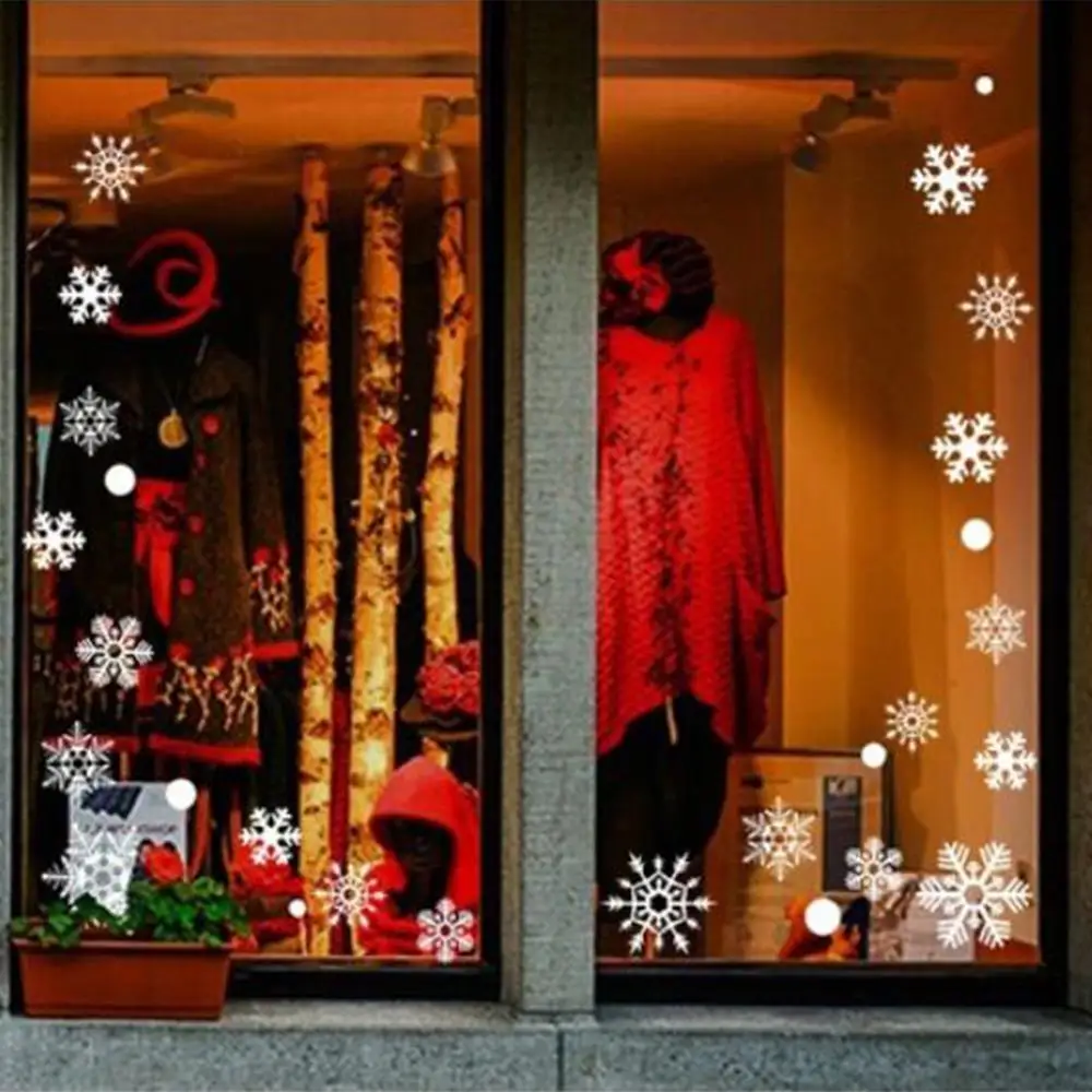 Набор 48 шт. наклейки на стену в виде снежинок|Наклейки стену| |