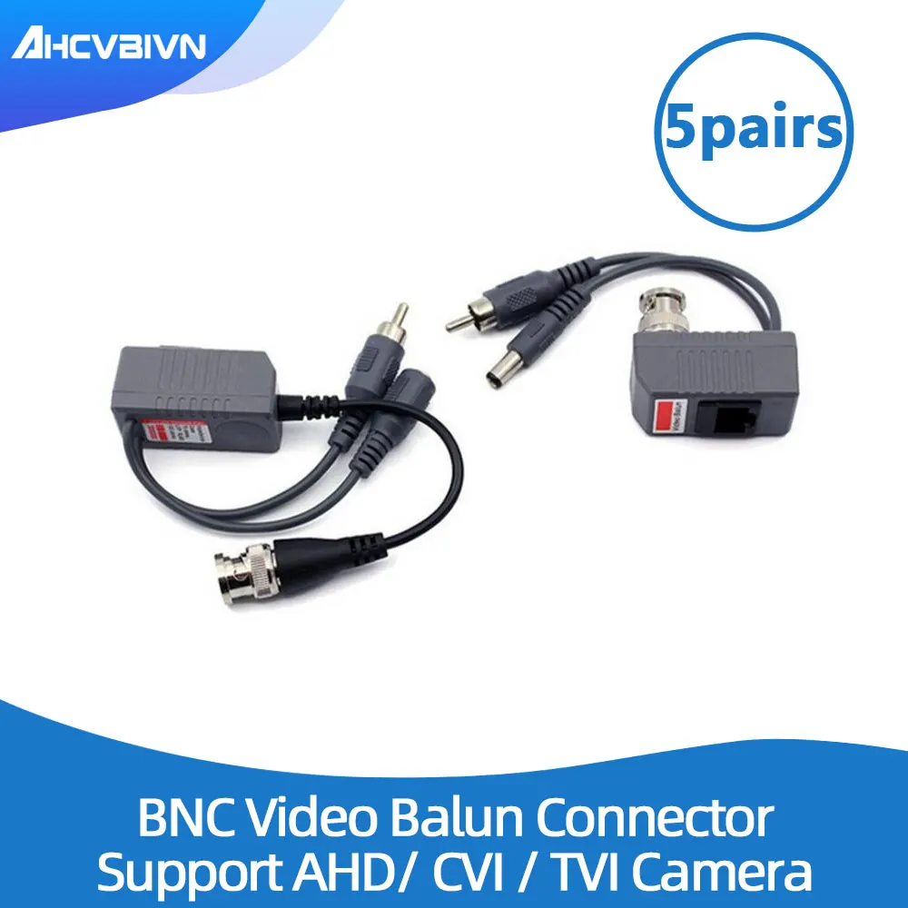 Горячая UTP CCTV BNC Видео балун Мощность Пассивный Rj45 POE мощность видео аудио 3 в 1