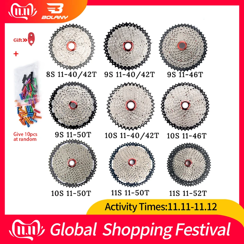 MTB велосипед freewheel 8 9 10 11 скорость 40 42 46 50 т маховик для Shinamo XT SLX Sram Горный велосипед Велоспорт кассеты аксессуары