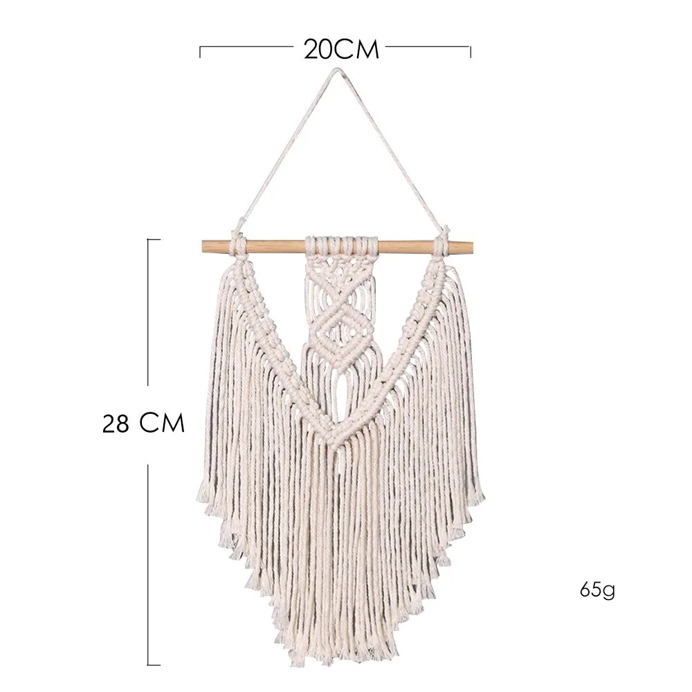 

Modern Hand Woven Bohemian Tapestry Wall Hanging Macrame Tapestries Durable Bedroom Wall Ornaments Living Room Home Accessories