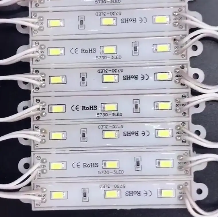 DC12V 3 светодиодный IP65 Водонепроницаемый SMD 5630 5730 Модуль светильник белый теплый